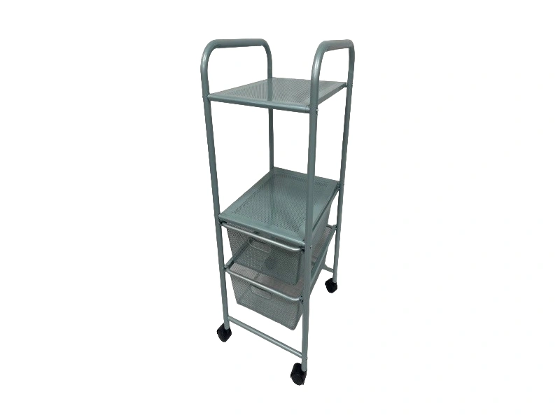 2 Shelf 2 basket drawer trolley