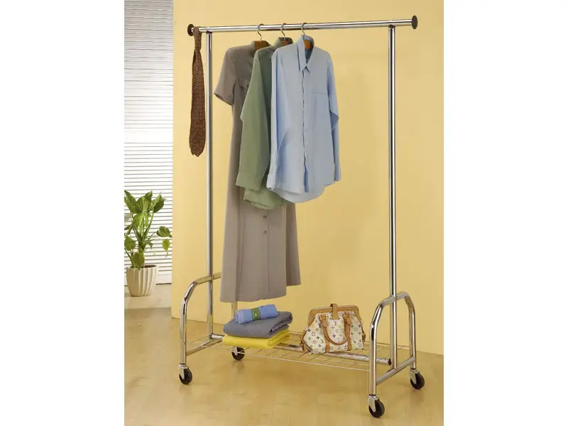 Commercial Use Single Bar Clothes Rack