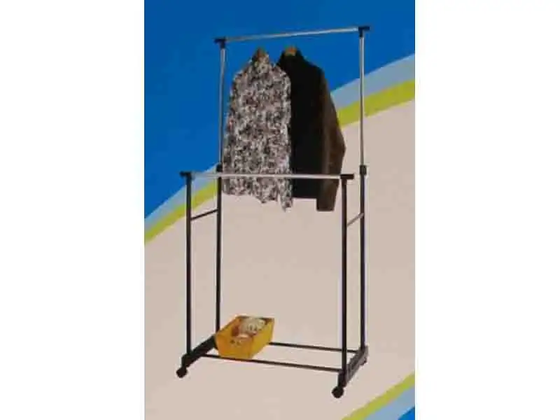 Double Bar (Front Bar Non-extendable) Clothes Rack