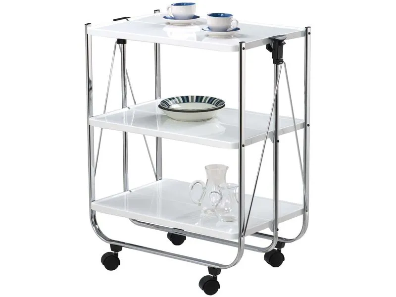 Iron board 3 tier foldable trolley