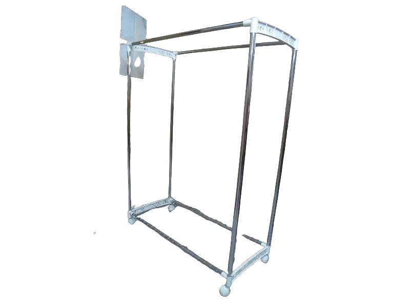 Single Tier Double Bar Clothes Rack